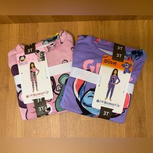 Toddler Girl Halloween Pajama Bundle 3T | Stitch & Care Bears | New